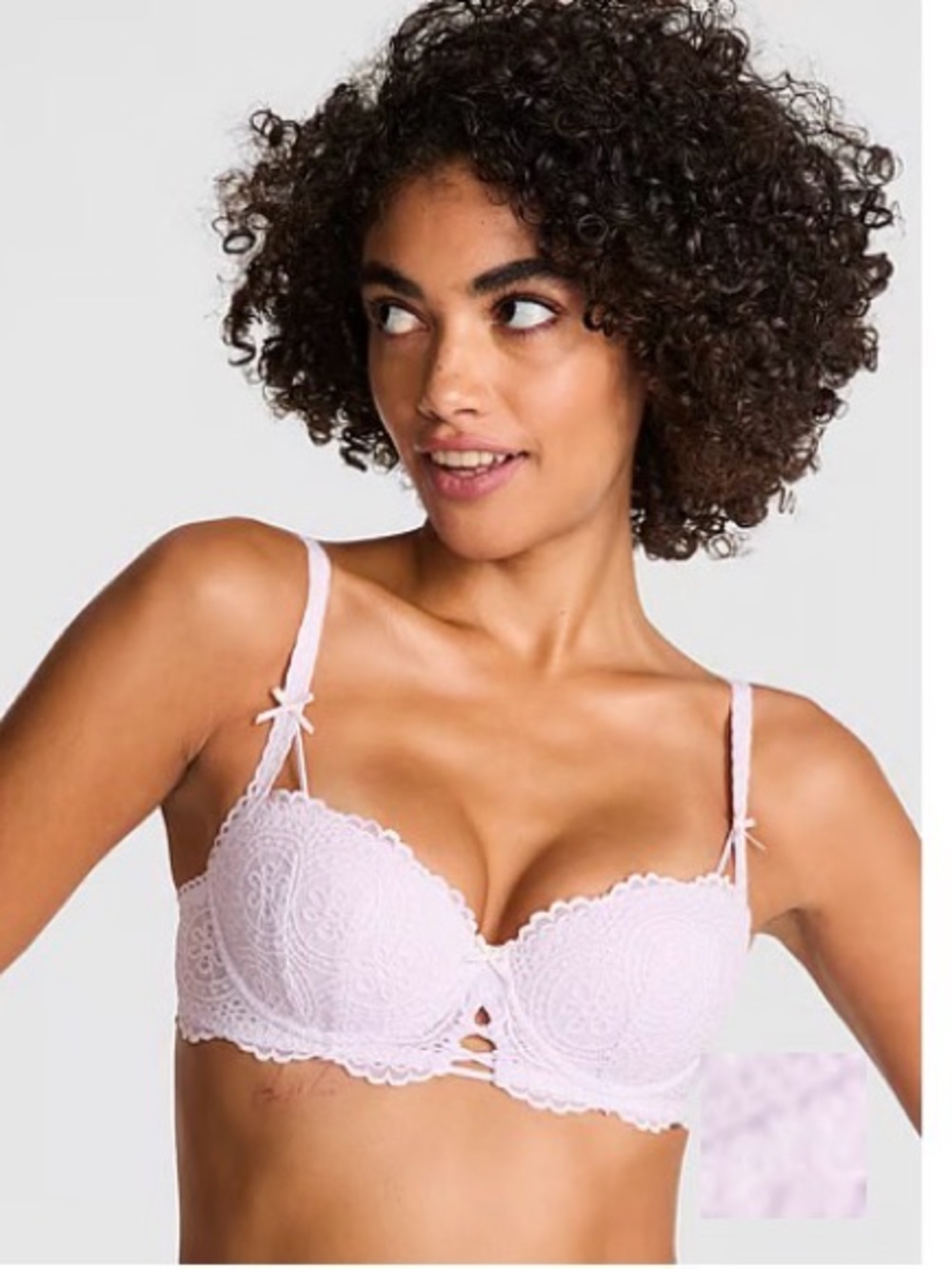 Victoria’s Secret Pink Lace Balconette Bra in Lilac - Women's Intimates